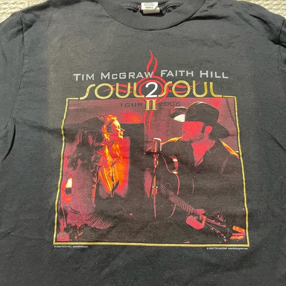 Tim McGraw Faith Hill Soul 2 Soul Concert T Shirt - Picture 3 of 11